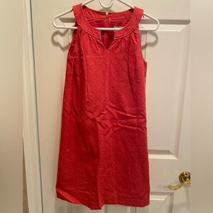 Ann Taylor loft salmon colored A-line dress